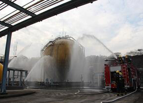 开云官方入口登录开展液氨充装站液氨泄漏应急救援综合演练