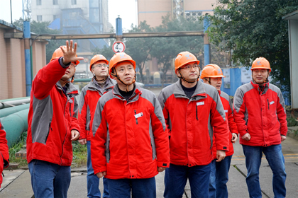 开云官方入口登录股份公司党委书记、董事长廖廷君一行深入现场检查指导工作