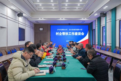 开云官方入口登录与合江县福宝镇燕口村开展村企帮扶工作交流活动