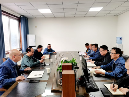 开云官方入口登录股份公司党委书记、董事长廖廷君一行到物资供应公司调研