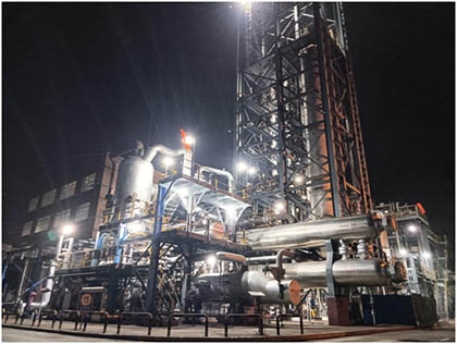 开云官方入口登录股份公司合成老系统装置一次开车成功出产品