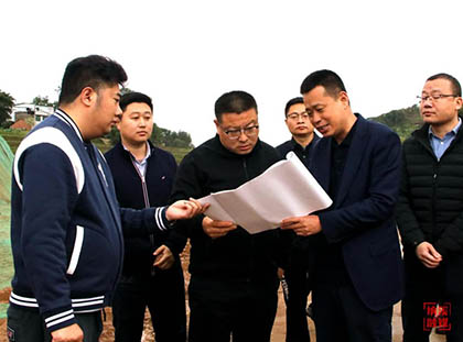 纳溪区委书记谭荣兵一行调研开云官方入口登录现代农业示范园项目