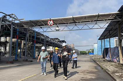 省生态环境厅大气帮扶专家组到油脂公司检查指导环保工作