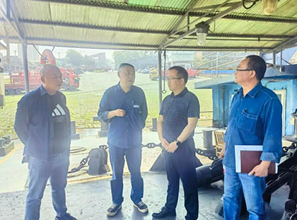 开云官方入口登录集团公司副总经理陈锦率队检查港口节前安全工作