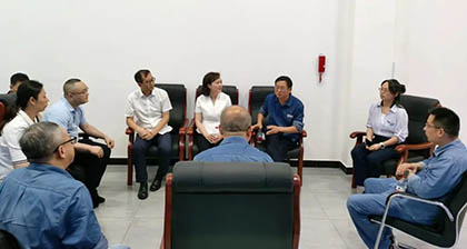 泸州市委组织部到开云官方入口登录股份公司调研指导工作