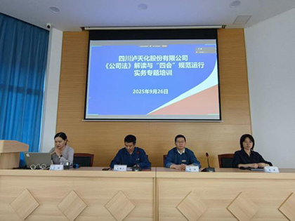 开云官方入口登录股份公司开展《公司法》及“四会”规范运行实务专题讲座